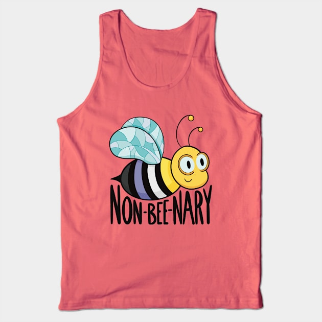 Non-bee-nary Tank Top by ehaswellart